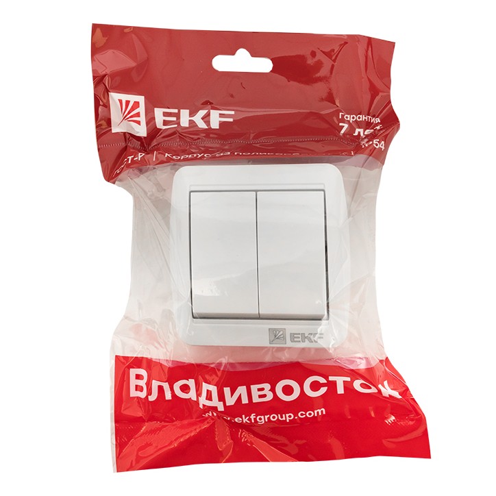 Владивосток Выключатель 2-кл. 10А IP54 бел. PROxima