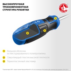 Отвертка переставная Профессионал -П2 SL6/PH2