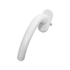 Ручка для пластиковых окон ЛУНА (HOPA) штифт 35 мм белая RAL-9016 (100,5!!!) ,