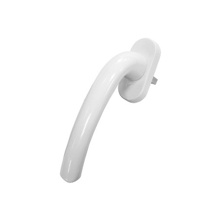 Ручка для пластиковых окон ЛУНА (HOPA) штифт 35 мм белая RAL-9016 (100,5!!!) ,