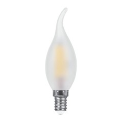Лампа светодиодная LED 7вт Е14 теплый матовая свеча на ветру FILAMENT