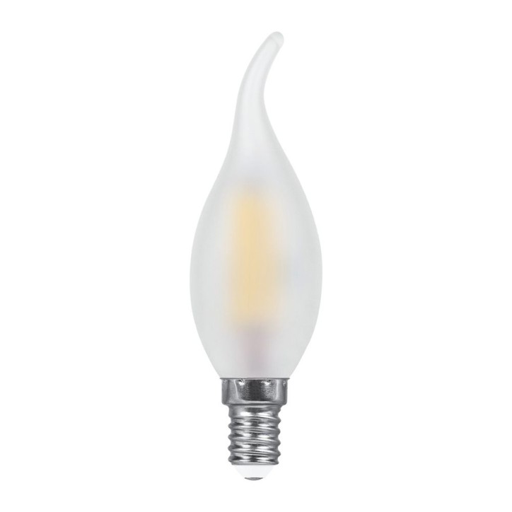 Лампа светодиодная LED 7вт Е14 теплый матовая свеча на ветру FILAMENT Лампа светодиодная LED 7вт Е14 теплый матовая свеча на ветру FILAMENT