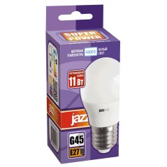Лампа светодиодная LED 11Вт 230Вт E27 белый матовый шар