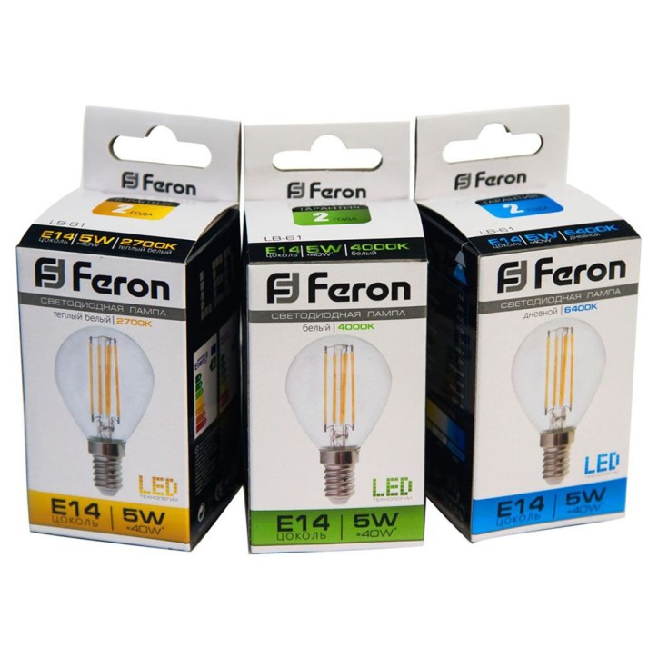 Лампа светодиодная LED 5вт Е14 теплый шар FILAMENT Лампа светодиодная LED 5вт Е14 теплый шар FILAMENT