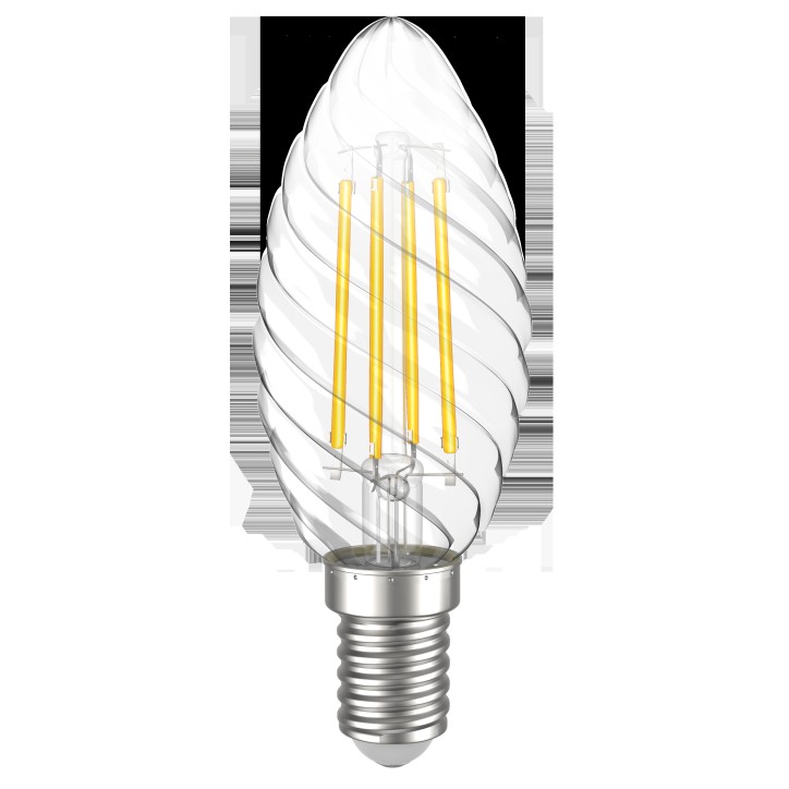 Лампа светодиодная CT35 свеча витая прозрачная 5Вт 230В 4000К E14 серия 360° IEK