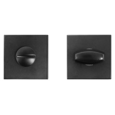 Сантехническая завертка к ручкам АЛЛЮР АРТ BK-S2 BL(61150) матовый черный (100,10)