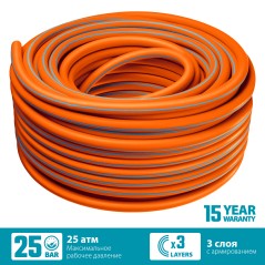 Шланг поливочный PROLine FLEX 3 1/2'' 50 м 25 атм из термоэластопласта трёхслойный армированный