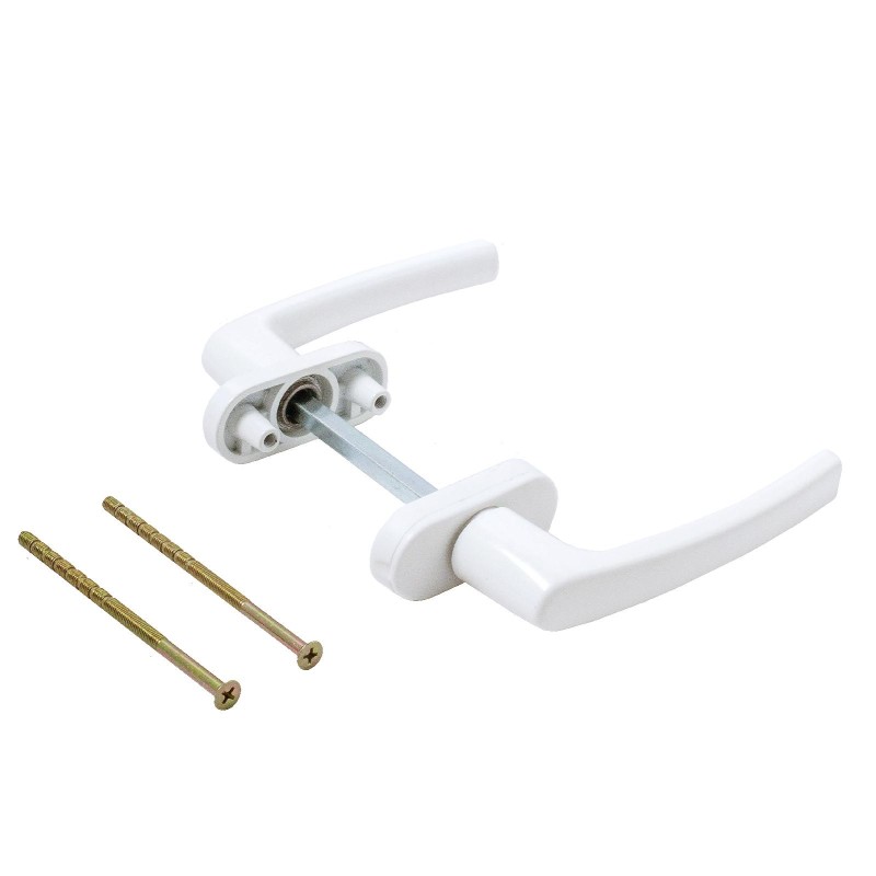 Ручка оконная симметричная (двухстор.) Omega BHS 04 (01) RAL 9016 белая (30),