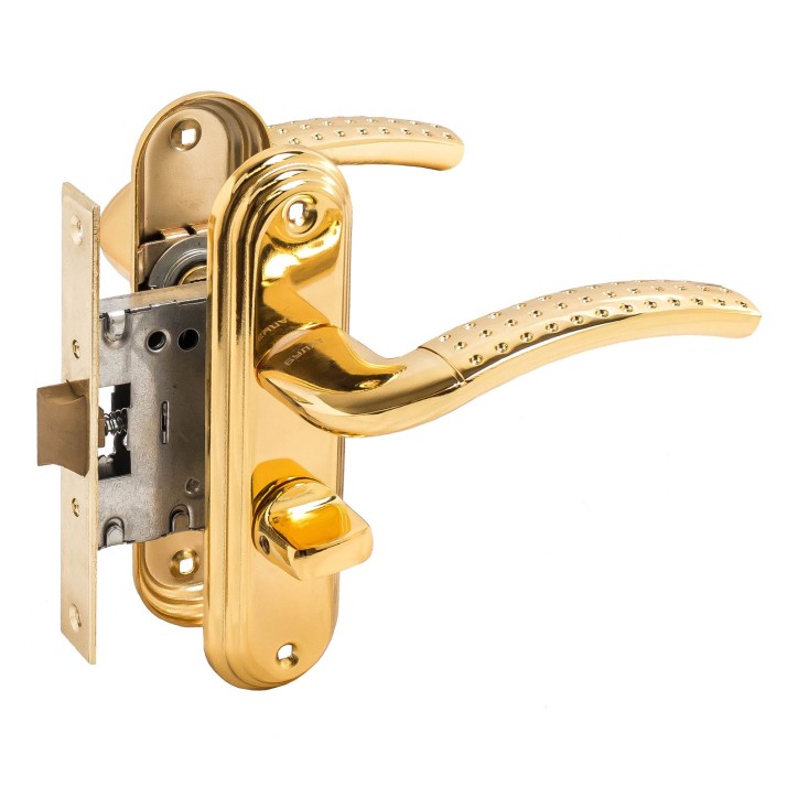 Защелка БУЛАТ ЗЩ1-Д01.05 (П) АЛЬФА золото ПРАВАЯ ВНУТР/ЛЕВАЯ НАРУЖНЯЯ с фиксацией Защелка БУЛАТ ЗЩ1-Д01.05 (П) АЛЬФА золото ПРАВАЯ ВНУТР/ЛЕВАЯ НАРУЖНЯЯ с фиксацией