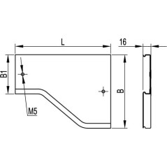 Заглушка к кабель-каналу 60x60 LAN IN-Liner