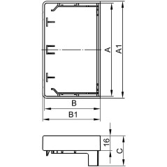 Заглушка 120x40 LAN IN-Liner