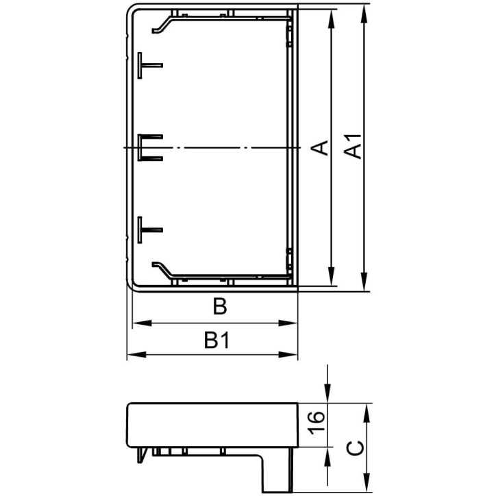 Заглушка 120x40 LAN IN-Liner Заглушка 120x40 LAN IN-Liner