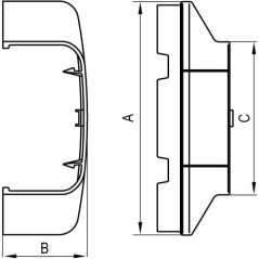 Угол плоский Г-образный APM 25x17 In-liner