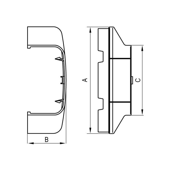 Угол плоский Г-образный APM 25x17 In-liner Угол плоский Г-образный APM 25x17 In-liner