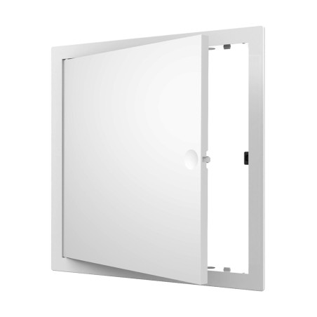 Люк-дверца ревизионная пластиковый нажимной 224х224 с фланцем 200х200