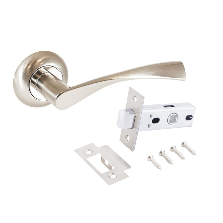 АЛЛЮР АРТ ОСКАР SN+L45-8 SN (1380/S45) мат.никель Комплект ручка и защелка (20) АЛЛЮР АРТ ОСКАР SN+L45-8 SN (1380/S45) мат.никель Комплект ручка и защелка (20)