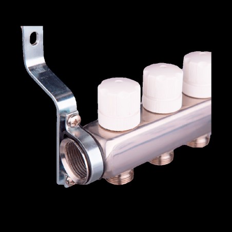 Группа коллекторная со встроенными расходомерами в сборе 1'x4 выхода евроконус 3/4' из нержавеющей с