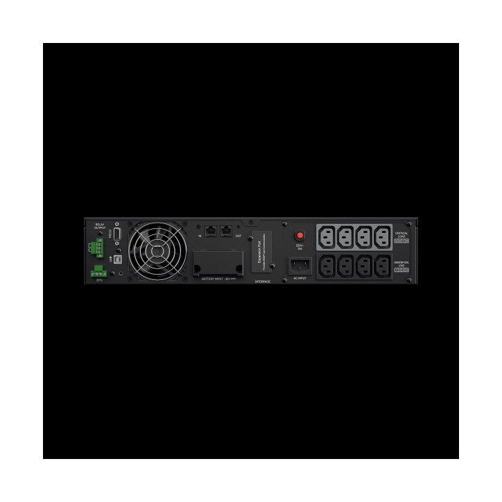 ИБП Online CyberPower OL1500ERTXL2U 1500VA/1350W USB/RS-232/Dry/EPO/SNMPslot/RJ11/45/ВБМ (8 IEC С13)