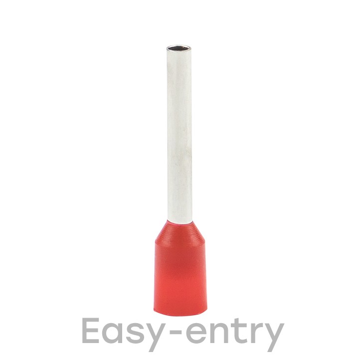 Наконечник штыревой втулочный изолированный НШвИ 1.0-12 (50шт)