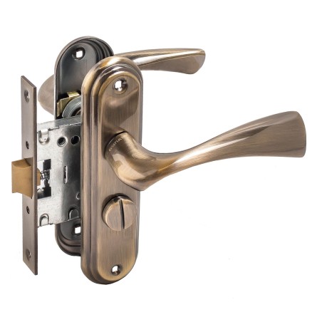 БУЛАТ ЗЩ1-Д03.01 (Л) НОМОС бронза ЛЕВАЯ ВНУТР/ПРАВАЯ НАРУЖНЯЯ с фиксацией Защелка (12)