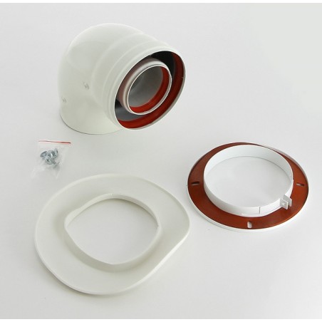 Отвод 90 град. коаксиальный для котлов ECO Classic 60-100 мм