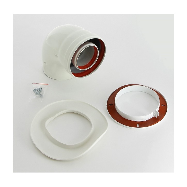 Отвод 90 град. коаксиальный для котлов ECO Classic 60-100 мм