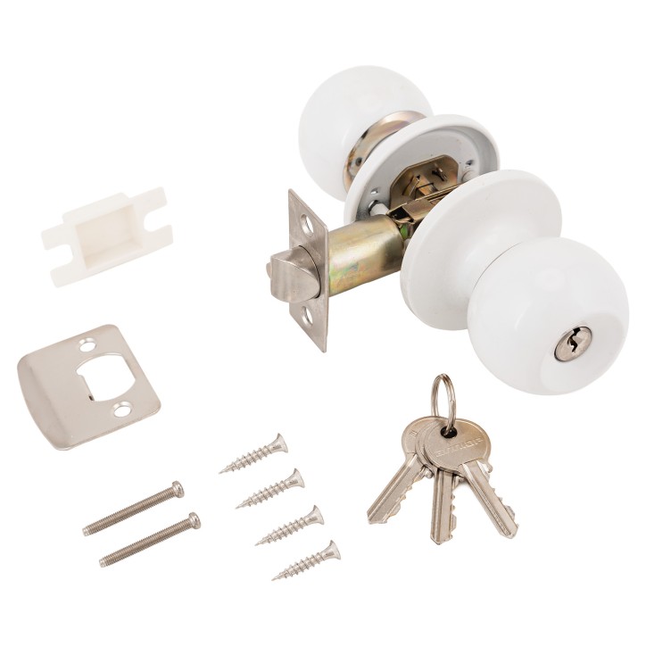 Защёлка АЛЛЮР 5560 WW белая кл/фикс Защёлка АЛЛЮР 5560 WW белая кл/фикс