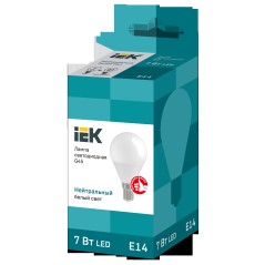 Лампа светодиодная G45 шар 7Вт 230В 4000К E14 IEK