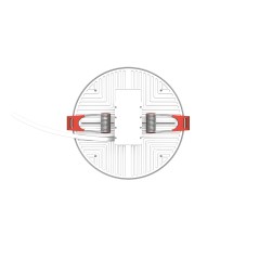 Светильник встраиваемый Gauss Elementary Adjustable Frameless модель FL круг 17W, 1600lm, 4000K, ?119mm, монтаж 55-95, 1/60