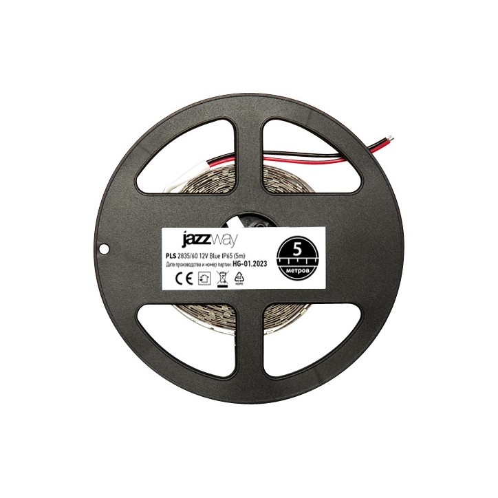 Лента PLS 2835/ 60-12V Blue IP65 (5м) Jazzway