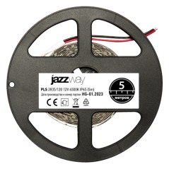 Лента PLS 2835/120-12V 6500K IP65 5m (белый свет) Jazzway