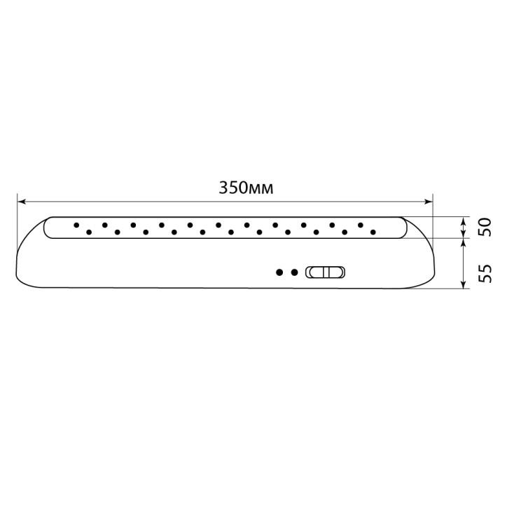 Светильник аккумуляторный, 22 LED AC/DC, белый, EL14