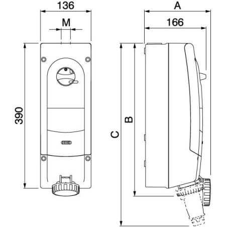 С-образный профиль 41х41, L700, толщ.2,0 мм, цинк-ламельный