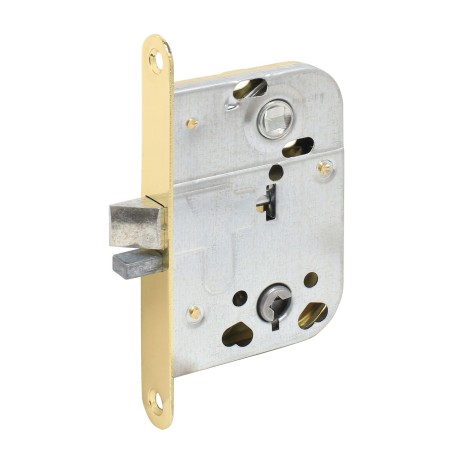 АЛЛЮР 2014 PB золото для финских дверей с фиксатором б/о Защёлка (50,10)