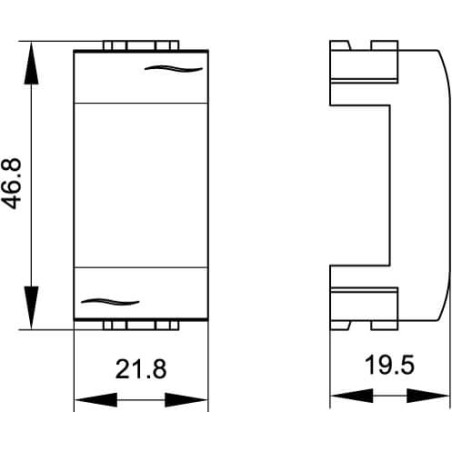Переходник с напольных на настенные и плинтусные короба белый