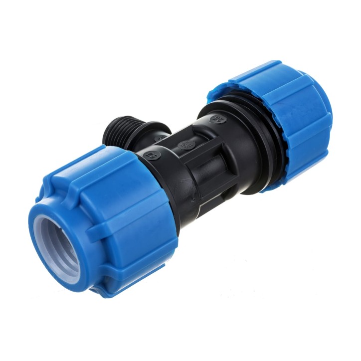 Тройник ПНД компрессионный НР 50x1 1/4'x50