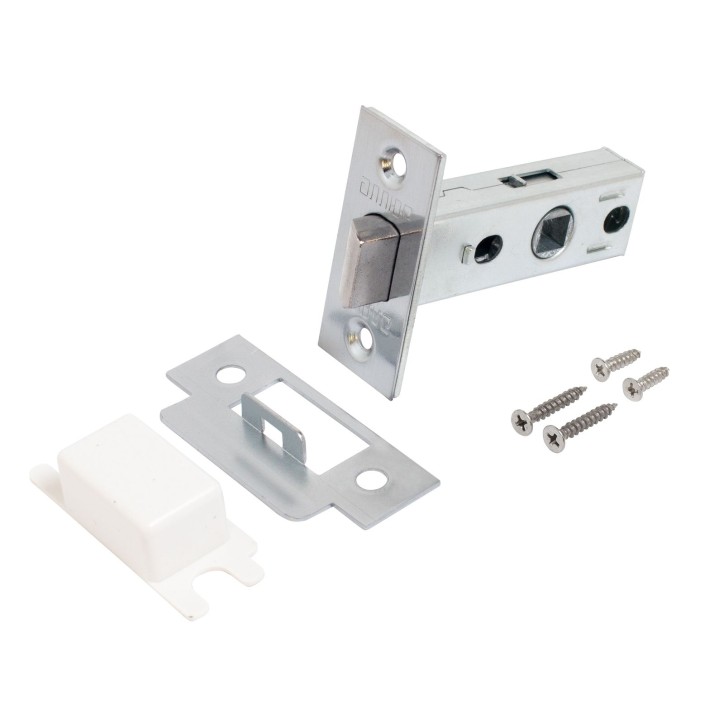 Защёлка АЛЛЮР АРТ L45-8 SC матовый хром торц.планка 25мм б/ручек Защёлка АЛЛЮР АРТ L45-8 SC матовый хром торц.планка 25мм б/ручек