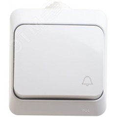 ЭТЮД Выключатель одноклавишный наружный IP44 белый