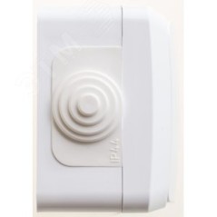 ЭТЮД Выключатель одноклавишный наружный IP44 белый