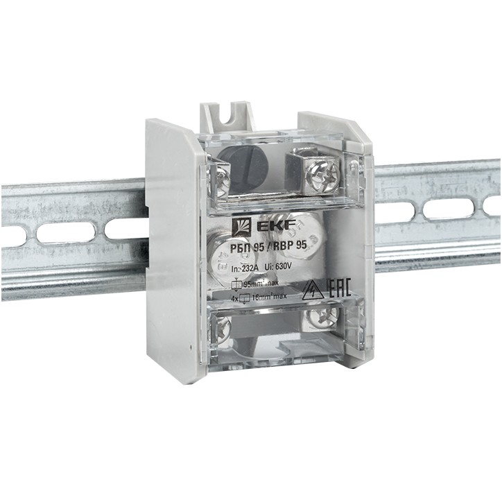 Блок распределительный проходной РБП 95 (1х95 - 4х16мм2) 232/100 А PROxima