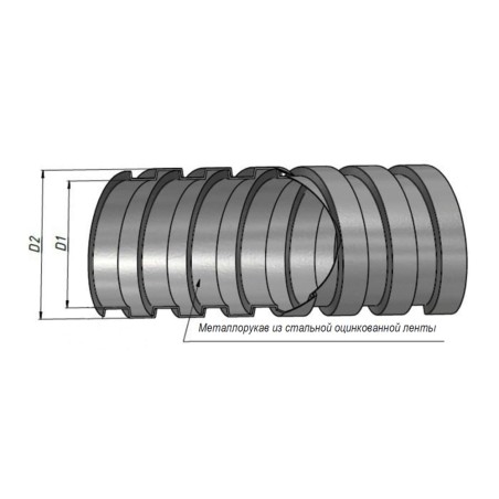 Металлорукав Р3-Ц 20 (20 м/уп.) DIY ГОФРОМАТИК