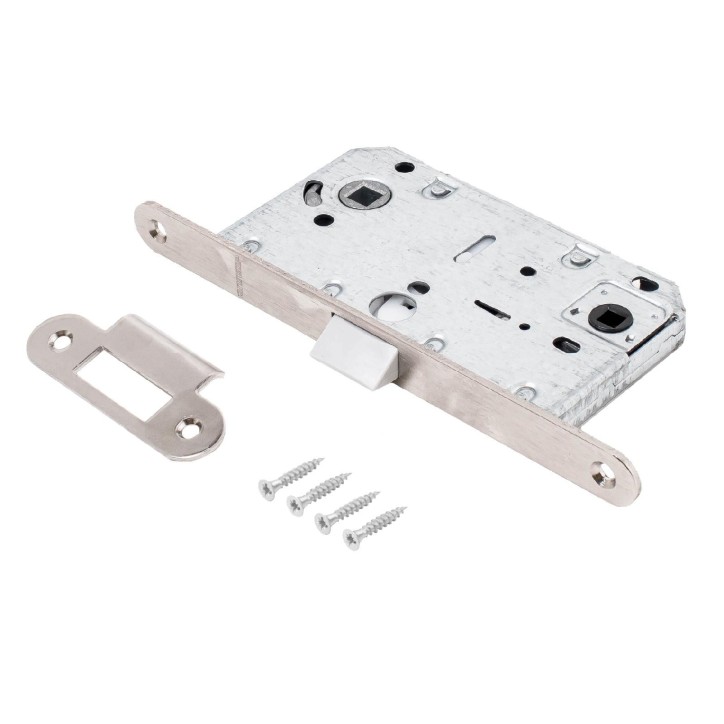 Защёлка Аллюр АРТ PL 96WC-50 SN мат.никель ХЕДЕР с фиксатором Защёлка Аллюр АРТ PL 96WC-50 SN мат.никель ХЕДЕР с фиксатором