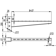 Лоток 100х80 L 3000 толщ. 1,0 мм, горячеоцинкованный