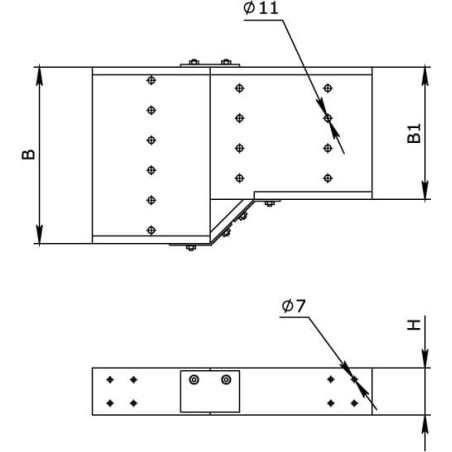 Накладка CGC для крышки 300 цинк-ламельная (аналоггорячеоцинованный)