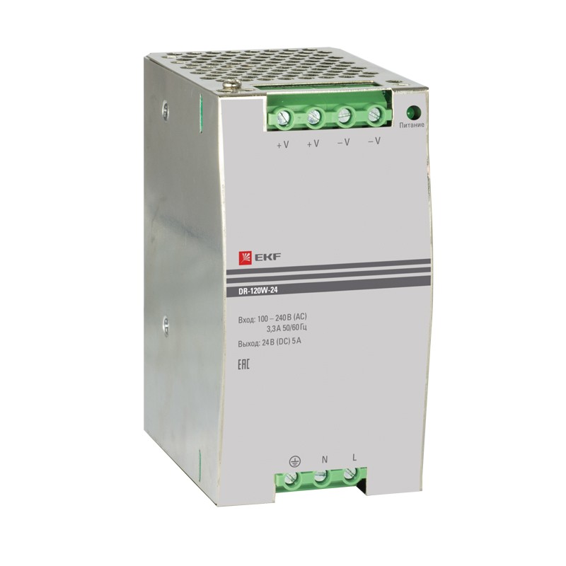 Блок питания 24В DR-120W-24 EKF PROxima