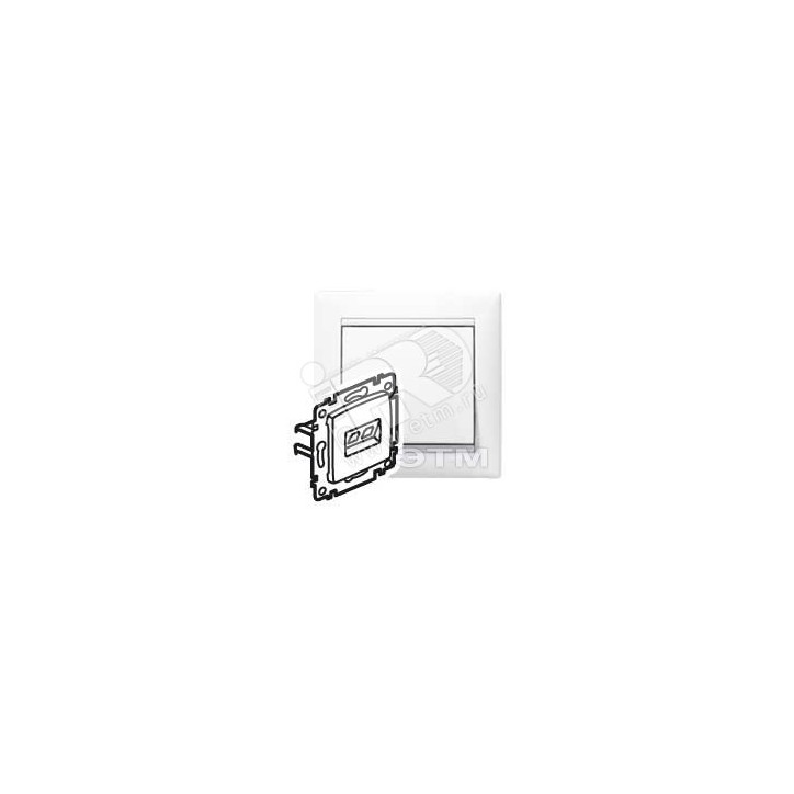 VALENA Розетка компьютерная RJ45х1 в рамку UTP белая VALENA Розетка компьютерная RJ45х1 в рамку UTP белая