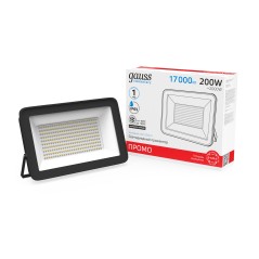 Прожектор светодиодный ДО 200 Вт 17000 лм 6500К AC 220В IP65 290х353х34мм Elementary PROMO G2 Gauss