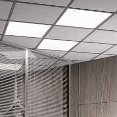 Светильник светодиодный ДВО 36 Вт 3200 лм 6500К AC 220В IP20 595х595х19мм матовый опал Офис Gauss