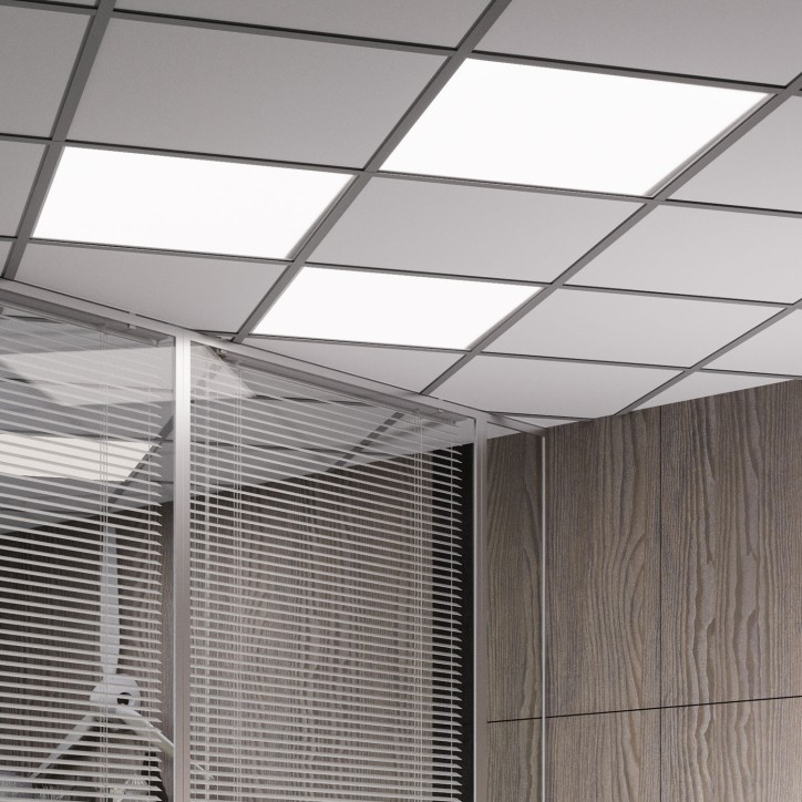 Светильник светодиодный ДВО 36 Вт 3200 лм 6500К AC 220В IP20 595х595х19мм матовый опал Офис Gauss Светильник светодиодный ДВО 36 Вт 3200 лм 6500К AC 220В IP20 595х595х19мм матовый опал Офис Gauss