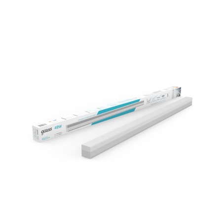 Светильник светодиодный линейный ДПО 48 Вт 4600 лм 4000К AC 220В Белый IP40 1180х70х55мм сквозная пр